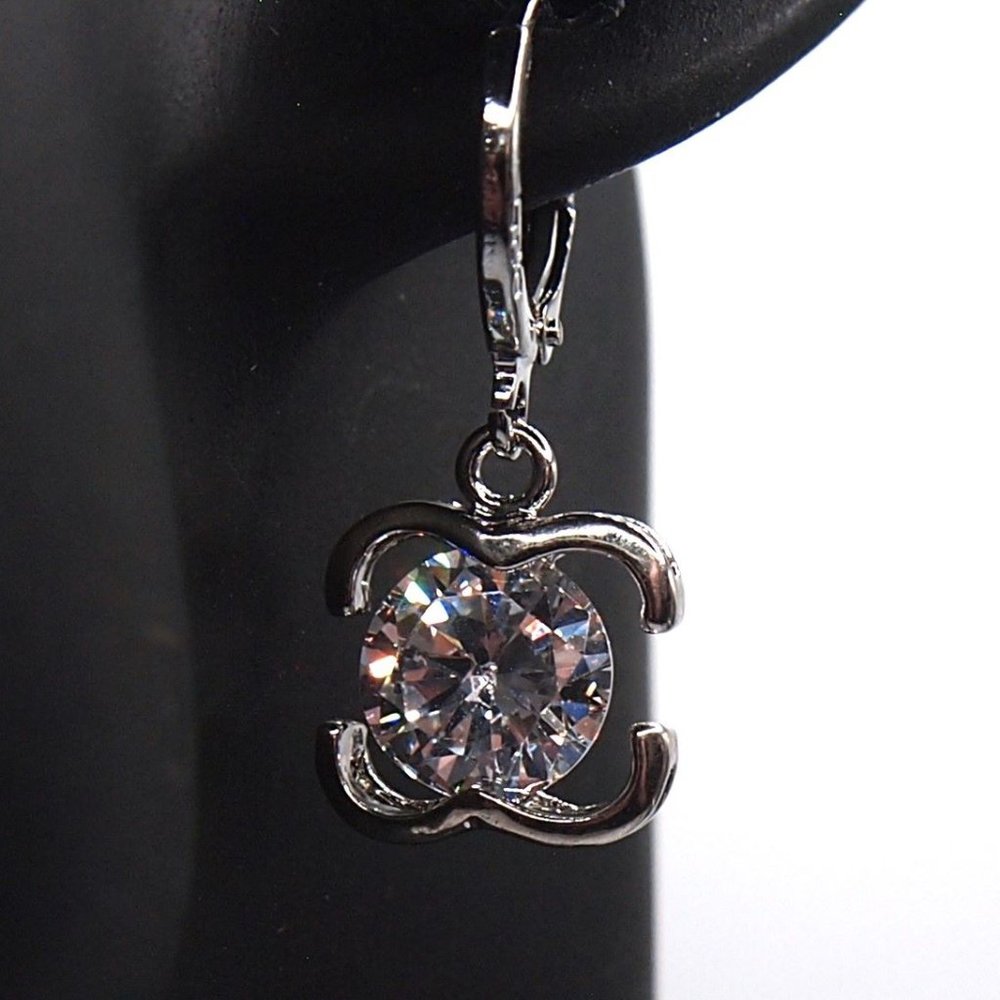 ⭐Bundle Sale⭐ 4Pc. Diamond Earrings and Necklace Set Solid 925 Sterling Silver - Picture 9 of 9